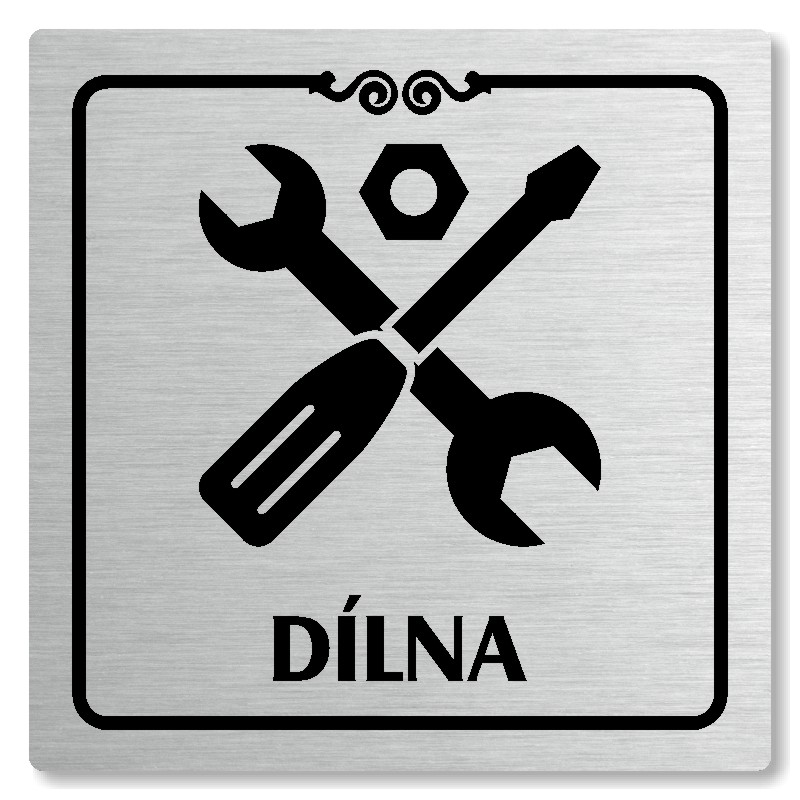 Dílna, 118x118mm, stříbrná, Texas